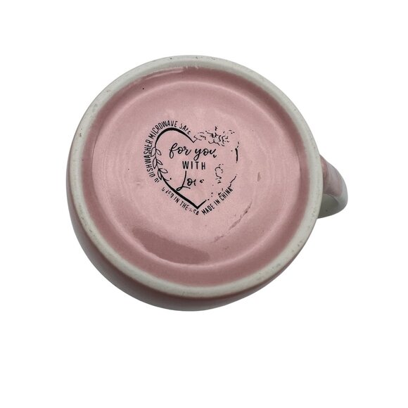 The Very Best Nurse Ceramic Coffee Mug Butterfly Design Pink & White 4.25" - Picture 3 of 6